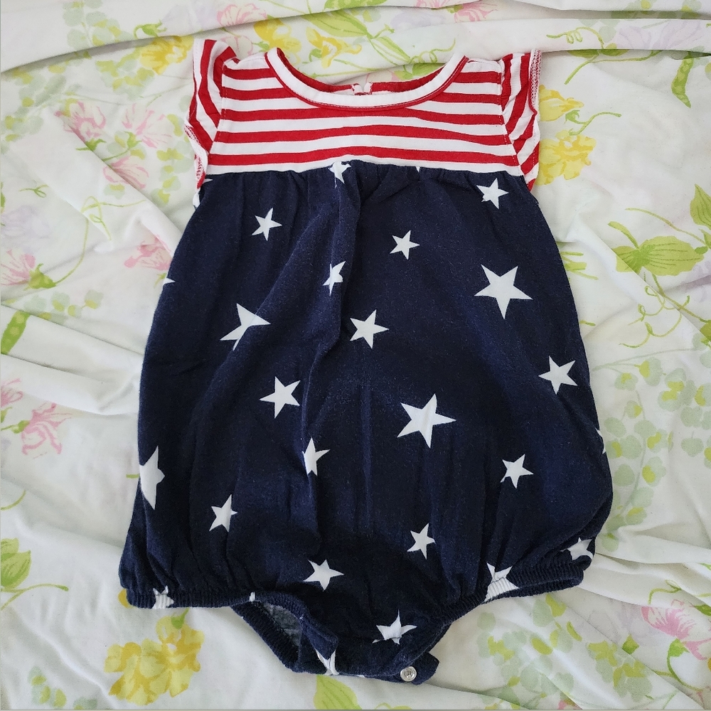 Set of 4 little girl rompers. Old Navy/Gap. Size 6-12 months. Gently worn.